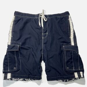 Graphite Swim Navy Blue Cargo Shorts Mens size Medium